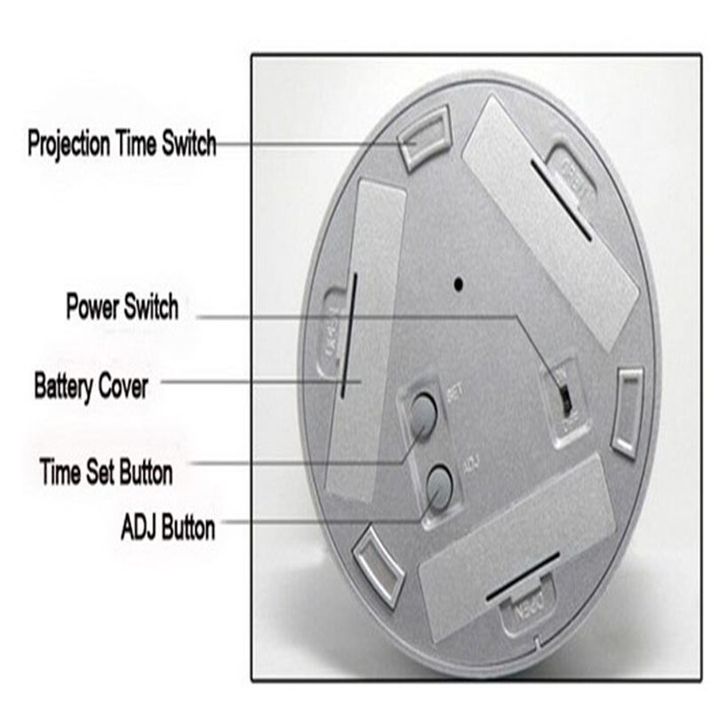 7 Colors Alarm Clocks LED Change Star Night Light Magic Projector Backlight Clock