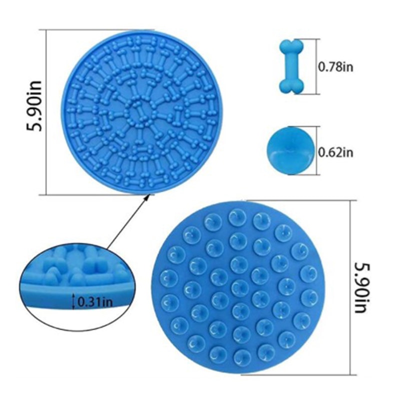 Silicone Dog Lick Mat Suction Dog Lick pad Lick mat for Pet Bathing Grooming and Dog Training