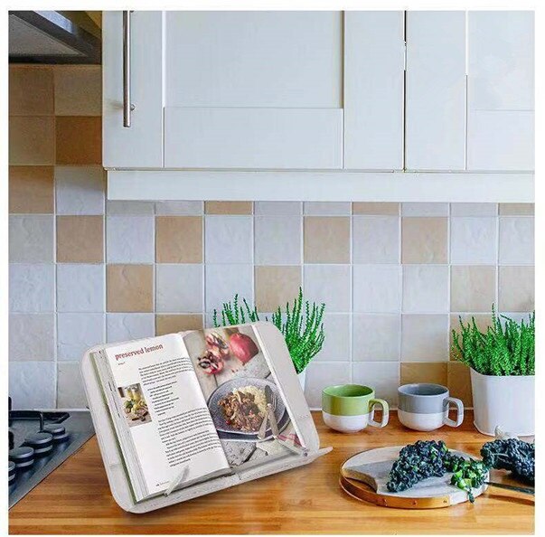 Foldable Portable Reading Rack Eye Protection Book stand Document Holder for Office School Home Adjustable Angle Desk Book Rack