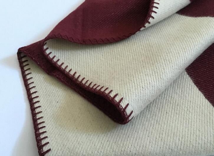 Manta suave de punto de Cachemira y lana gris LISM para adultos, manta de hilo teñido a cuadros, para amigos