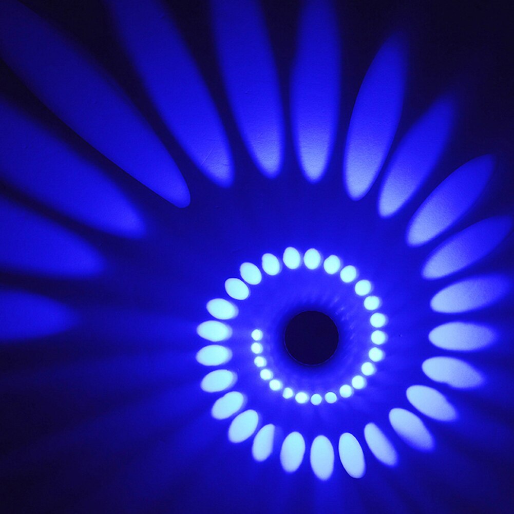 Plafonnier à effet spirale, multi-trous, rvb 265, 3W, AC 85/mur LED V, luminaire décoratif de plafond, couloir ou fête