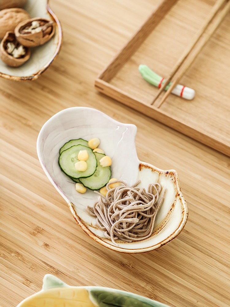 3D Kleine Leuke Groente Keramische Snack Schotel Plaat Kom Dessert Japanse Snack Fruit Slakom Sieraden Lade Decoratieve Servies