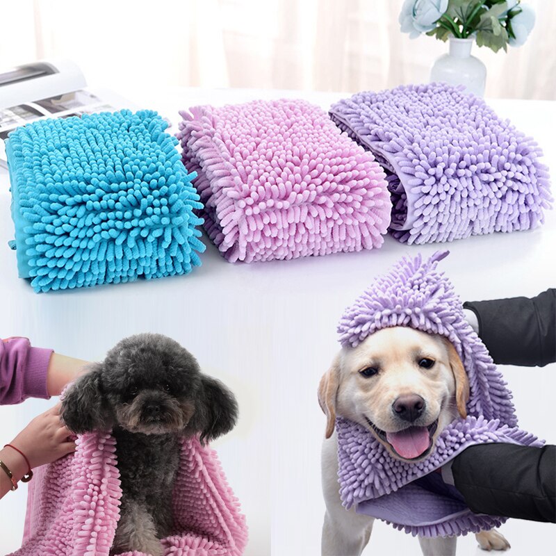 Huisdier Bad Handdoek Hond Kat Droog Towls Zachte Grooming Massager Absorberende Handdoek Sneldrogende Multipurpose Cleaning Tool Pet Supplies