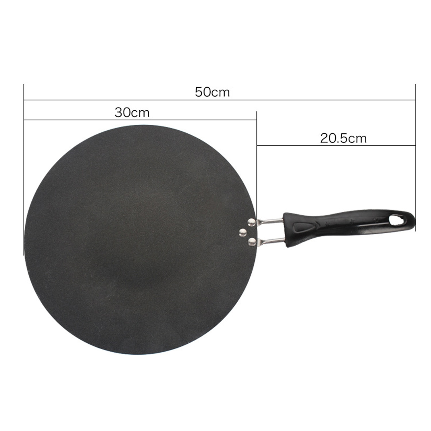 Behogar-sartén antiadherente plana para Pan, huevo, Crepes, Chapattis, sartén para hogar, restaurante, suministros de cocina, diámetro de 11 pulgadas