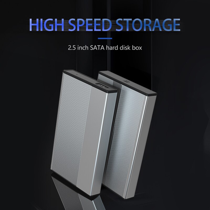 Blueendless HDD Case SATA to USB 3.0 High Speed 5Gbps 6TB Aluminum HDD Hard Drive Box for Tablet Laptop External Hard Drive