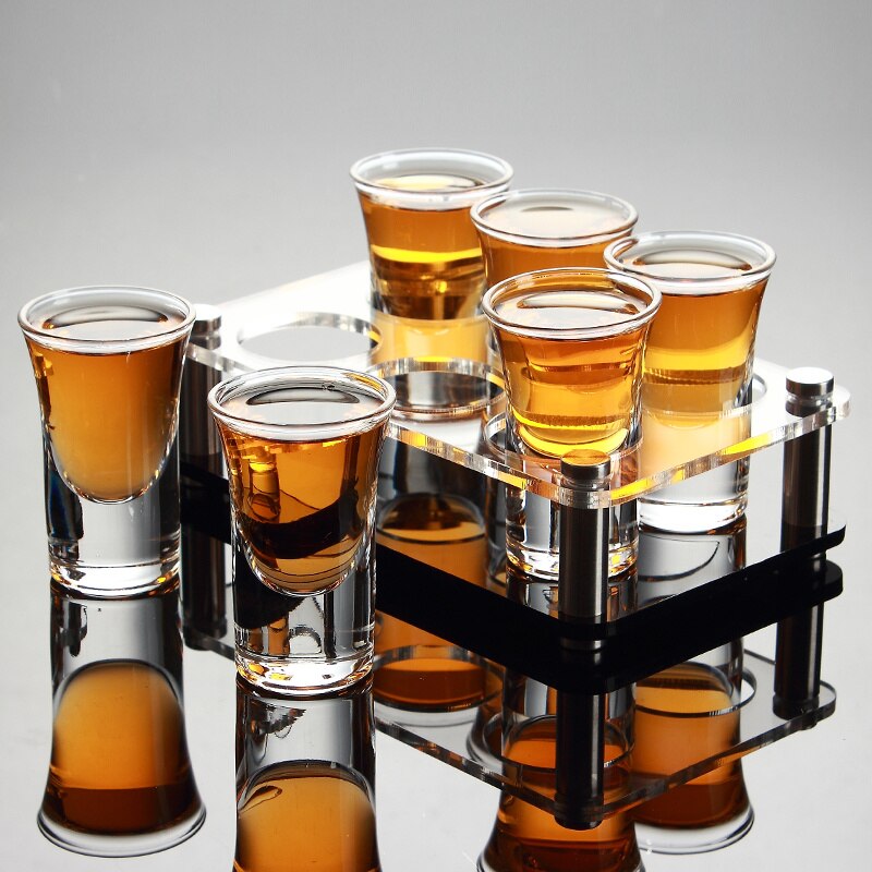 Spiritus shotglas sæt med holder hylde  b52 bomber regnbue cocktail vinglas husholdningsbar ktv club party bullet cup