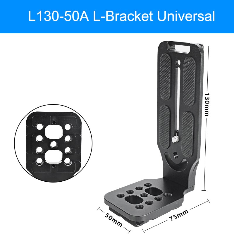 Selens L-Bracket Camera Grip For Sony A7M3 A7R4 For Nikon Z6 Z7 CamFi Universal Extendable Aluminum Alloy L Type Camera Cage Rig: Universal L130-50A