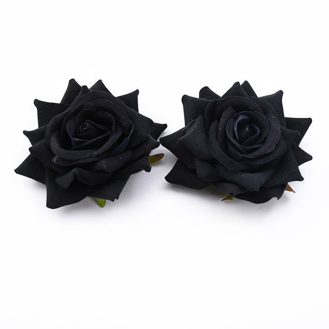 30/100PCS Kunstbloemen voor Kerst Woondecoratie Bruiloft Bruids Accessoires DIY Krans Een Cap Zijden rozen: S / Blauw