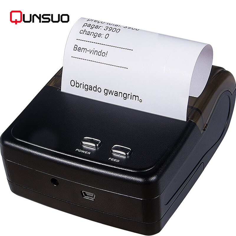 Wireless Android/IOS Bluetooth multi-language Thermal Printer 58mm Mini Bluetooth Thermal Receipt Printer with Free SDK