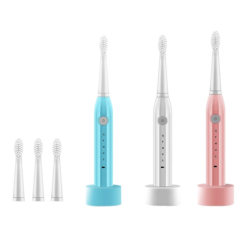 Sonic Electric Toothbrush Ultrasonic Automatic Tooth Brush Waterproof Cleaning USB Rechargeable