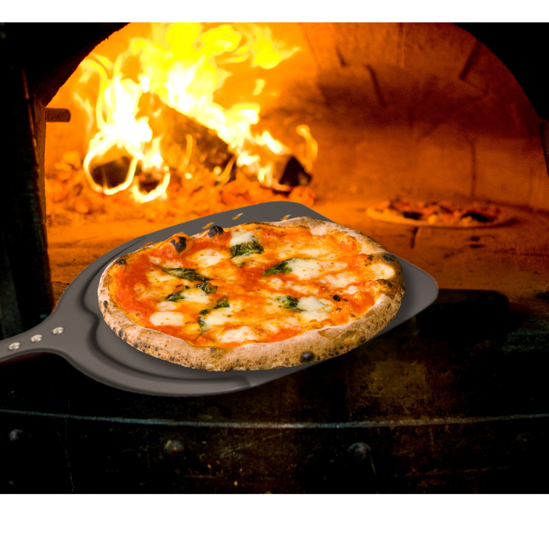 12 13 14 Inch Pizza Schil Lange Steel Draaien Aluminium Pizza Turner Anti-aanbak Bakken Tool Geperforeerde Peddel Keuken accessoire