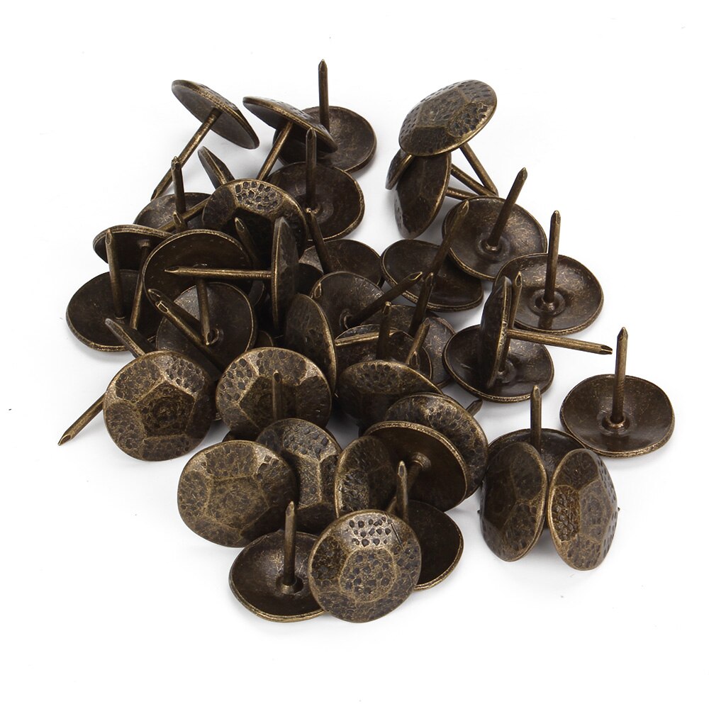 50 stk retro bikageformede smykkeskrin / sofa / tromle negle / dekorative negle bronze thumbtack / polstring negle