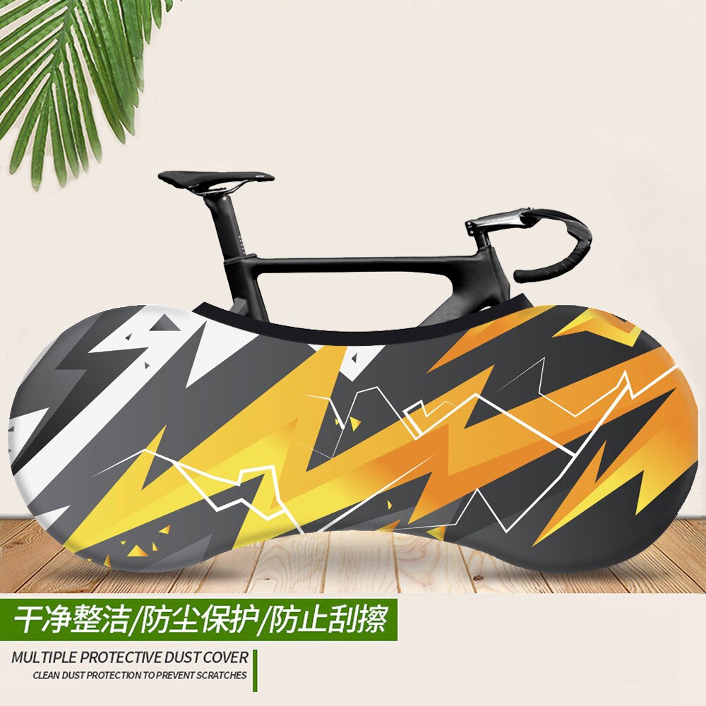 Cubierta de Interior para bicicleta de montaña, tela elástica de , 26-28 pulgadas, cubierta antipolvo, protección de neumáticos, almacenamiento de accesorios para bicicleta: 8