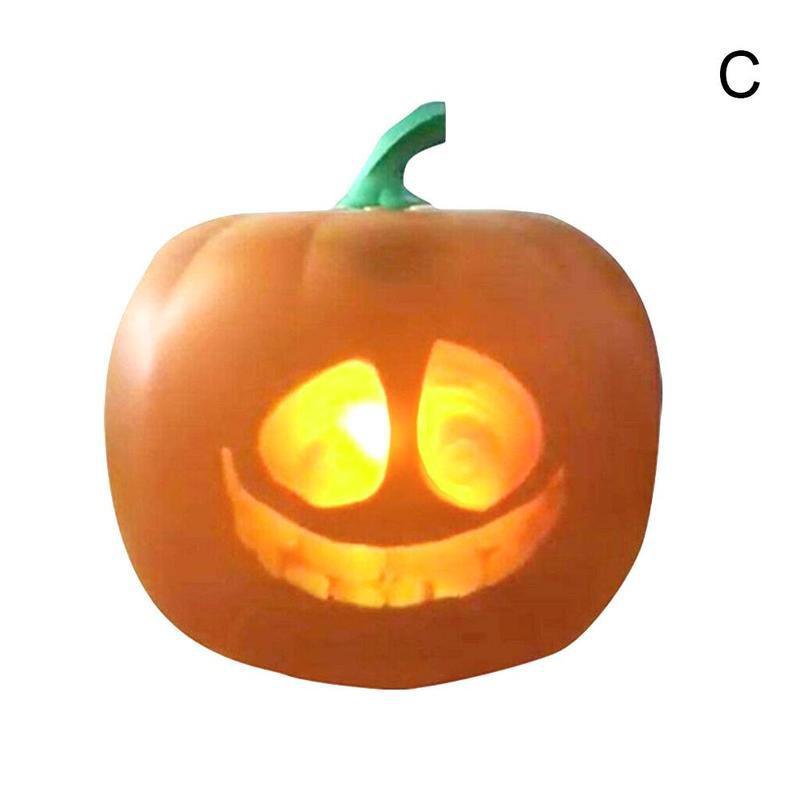 Halloween blixt prata sjungande animerad ledd pumpa inuti projektion med projektor fest 1pc för heminredning leksakslampa z5 w 2: C