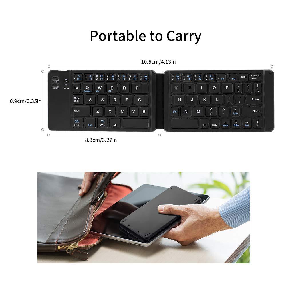 Clavier pliable sans fil Bluetooth, Ultra-fin, Portable, pour Android, IOS, système Windows, tablette, téléphone, ordinateur Portable