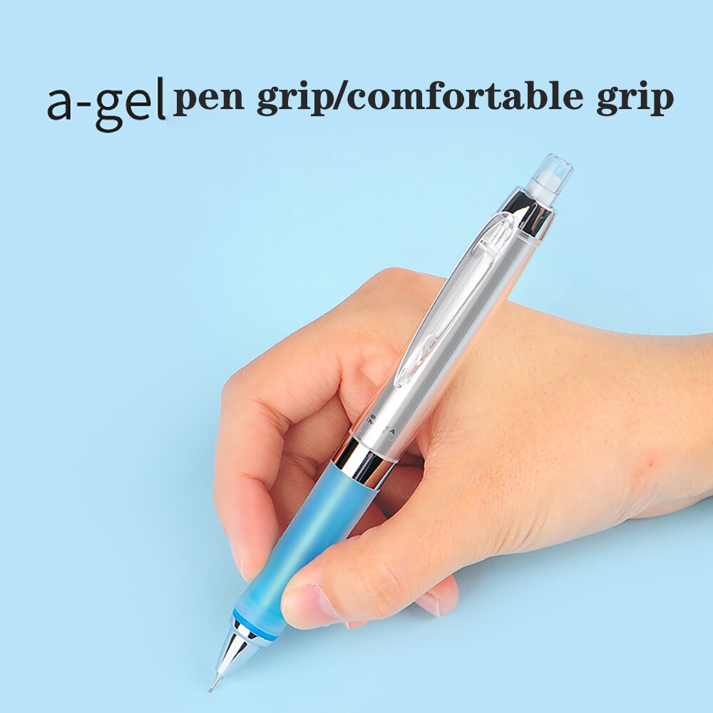 Une pièce Uni M5-858GG Alpha Gel Kuru Toga Rotation automatique de plomb avec Super poignée crayon mécanique-0.5mm