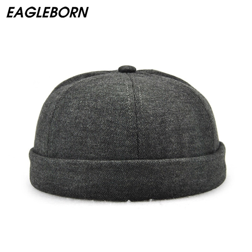 EAGLEBORN de de estilo chino gorra redonda Unisex Snapback pareja gorras con reborde de Color sólido de de los hombres