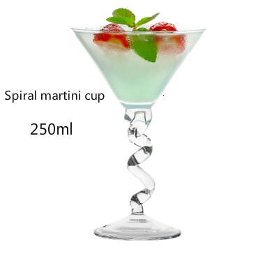 The Cocktail Glass European Household Goblet Drinking Glass Originality Bar Martini Cup Triangle Glass Party Verre Cocktail: B