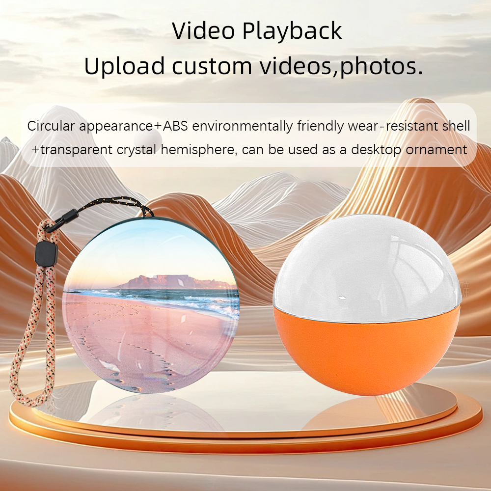 KEPIFO 3D Kristallen Bol Digitale Video Fotoalbum DIY Video Display Glazen Bol Kristallen Bol met Elektronisch Scherm Halloween Cadeau