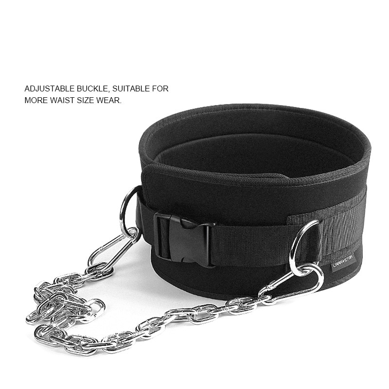 Maxairms Weight Lifting Belt with Chain Dipping Belt For Pull Up Chin Up Barbell increas strength Fitness Bodybuilding Gym Belt
