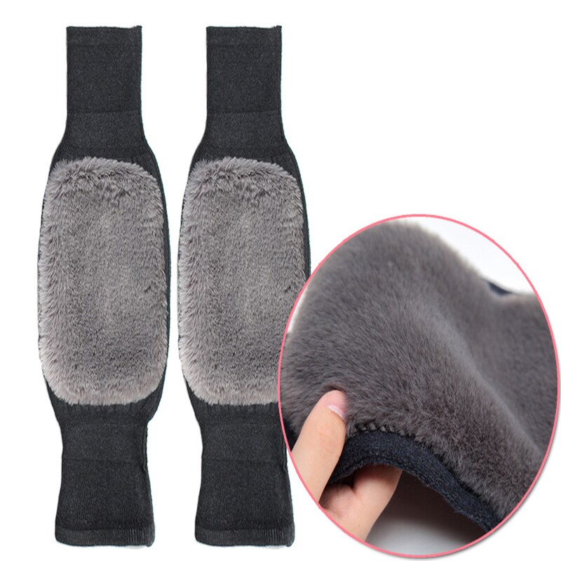 Winter Beenwarmers Vrouwen Koppels Plus Fluwelen Voet Knie Bescherming Thermische Gebreide Elastische Hoge Elastische Harajuku Gehaakte Ulzzang
