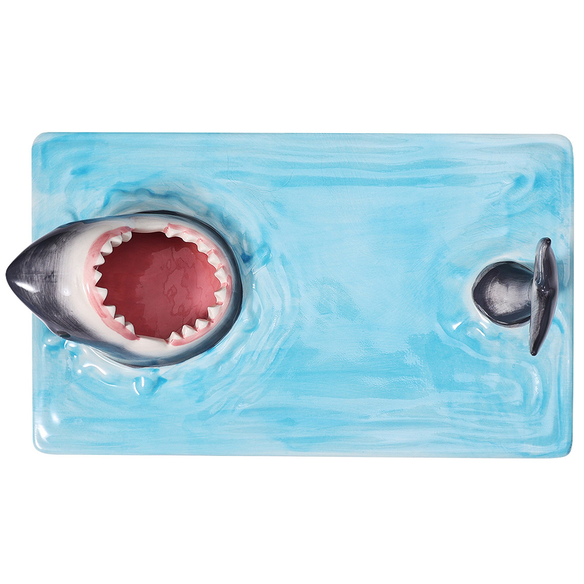 Assiette à Sushi en céramique en forme de requin, plateau à fromage rectangulaire, décoration de cuisine, assiettes à brochettes de Style japonais: Default Title