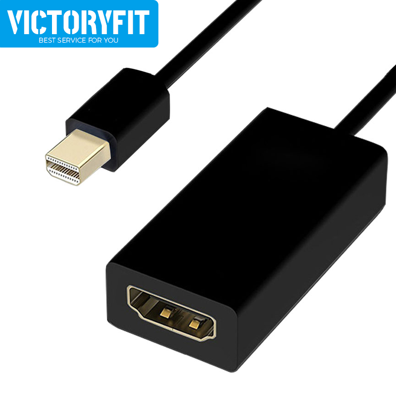 Mini dp til hdmi-kompatibelt 1080p hd-kabel til macbook air 13- adapter mini displayport til hdtv-projektorskærm bærbar computertilbehør