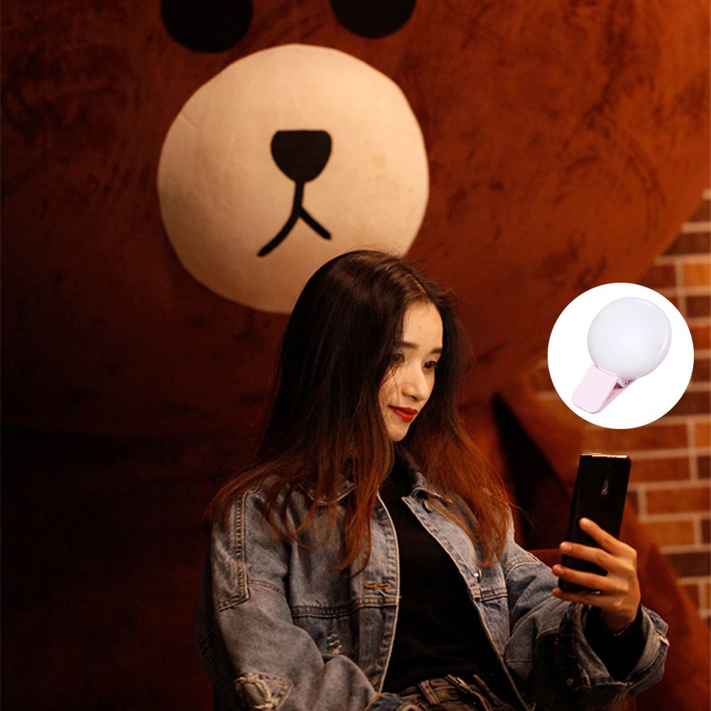 LED Selfie Live Ring Light Mobile Phone Photo Fill Lights Mini Phone Selfie LED Light Portable Woman Makeup