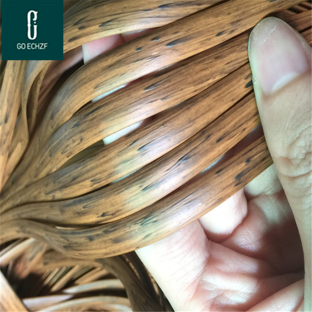 Tejido de mimbre sintético plano con degradado de café, 500g, ratán de plástico para mesa de silla de punto y reparación, ratán sintético