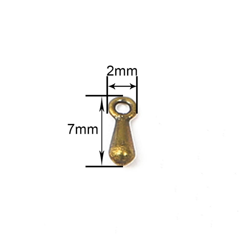 Porta gotas de água para colar e pulseira, 100x2x7mm, correntes extensíveis, acessórios para fabricação de joias