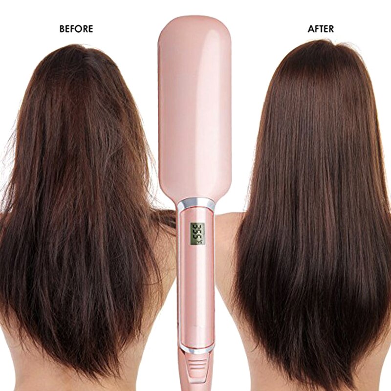 Infrared Hair Straightener Flat Iron Hair Straightening Iron Plank Crimper Tongs Styler Corrugated Curling Iron
