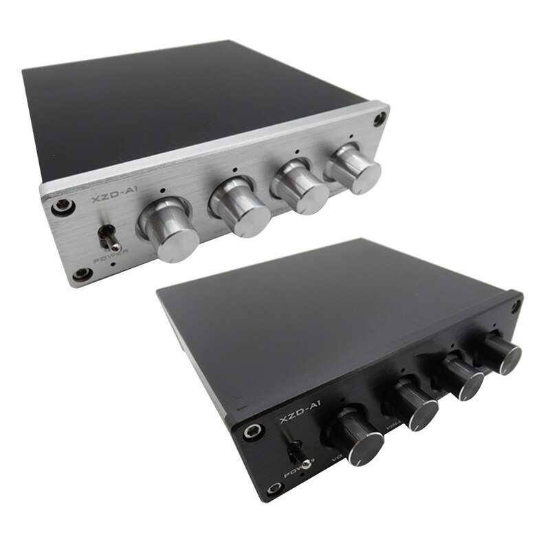Commutateur HIFI sans perte 1 entrée 4 sorties RCA HUB Audio, sélecteur de Signal, commutateur de Source, amplificateur de Volume,