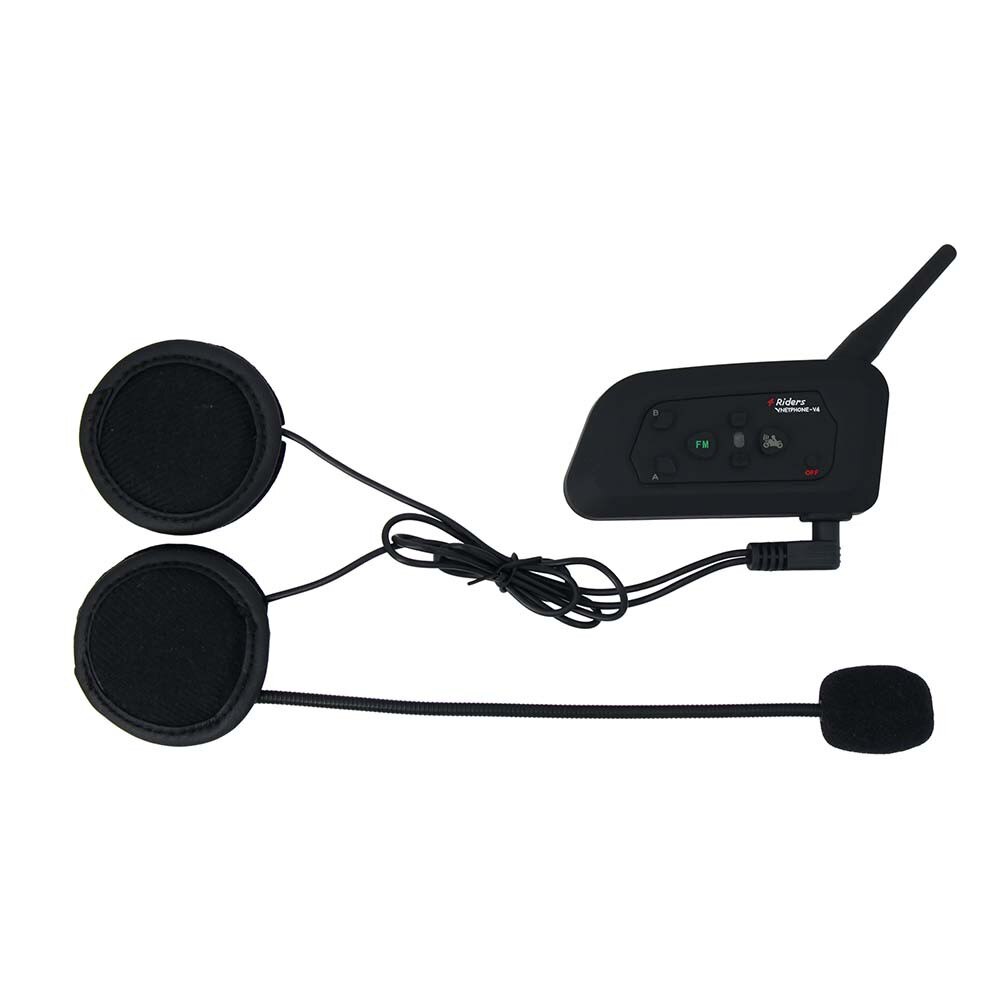 Soft 3.5mm Microphone Speaker Headset & Helmet Clip