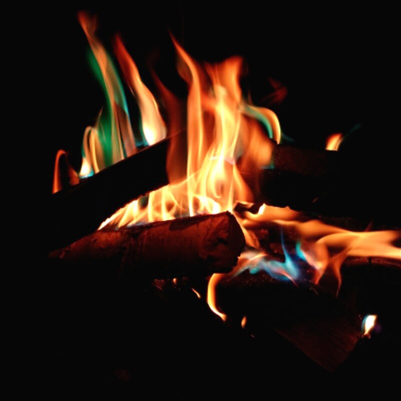 1Pcs Black Glow-In-The-Dark Speelgoed Magic Fire Night Lichtgevende Sticker Licht Kinderpark Stickers Kids decor