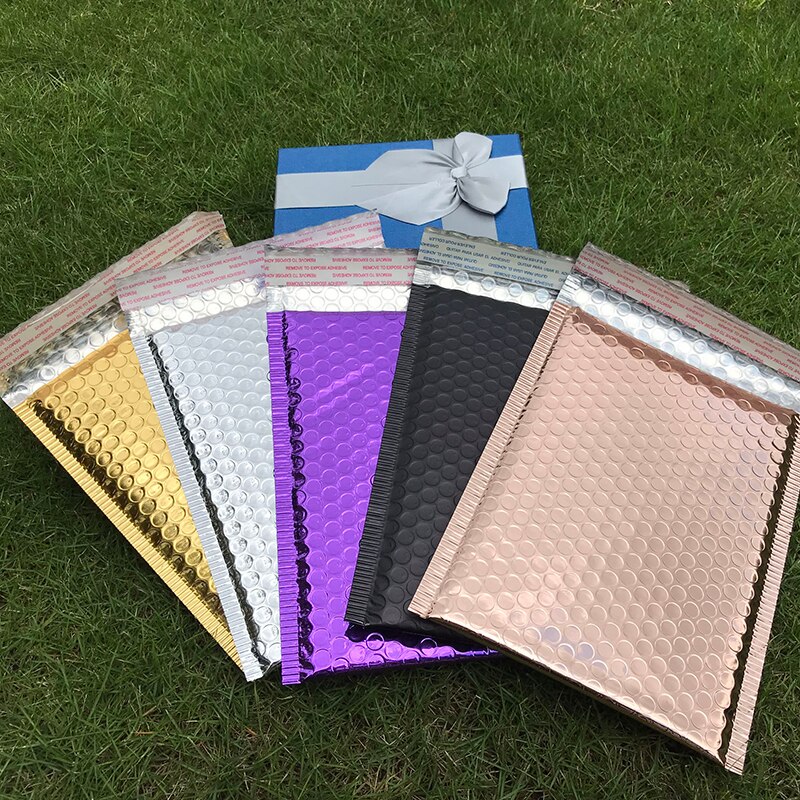 50 stk skum konvolutt lilla boble konvolutt postposer anti-trykk kurer bag vanntett plast konvolutt