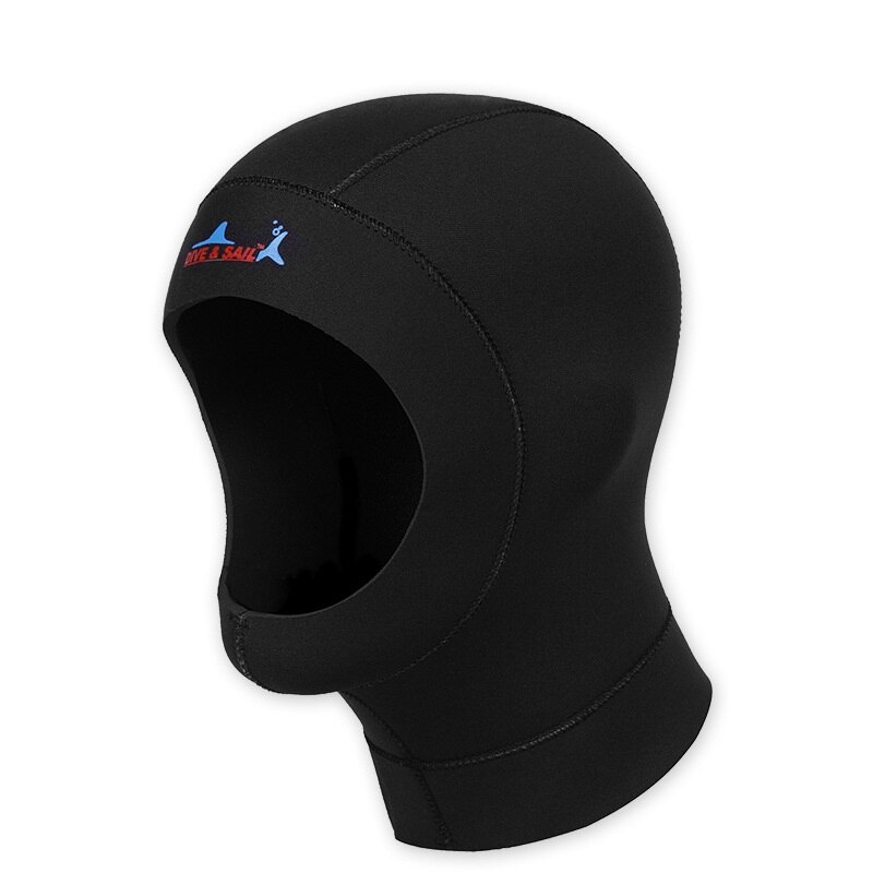 3MM Neoprene Scuba Diving Hat Unisex NCR Fabric Hood Swimming Cap Winter Cold-proof Snokel Wetsuits Head Cover Helmet Swimwear: Logo Dive Sale / XL