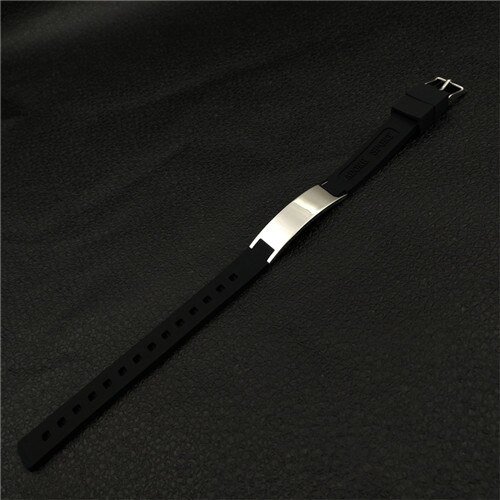 Bracelets d'équilibrage d'énergie de puissance thérapie magnétique d'ion groupes de Silicone de Bracelets corps de thérapie gardant votre douleur saine ..: black