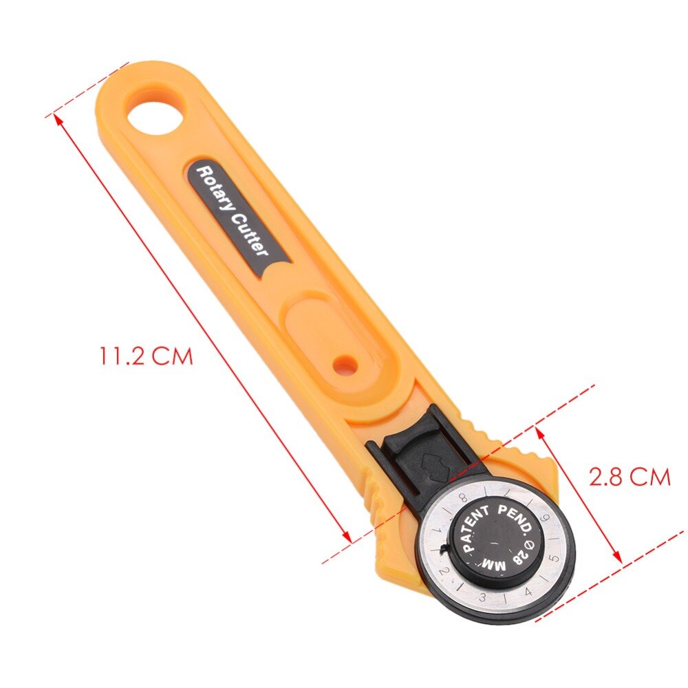 28MM Circular Rotary Cutter Knife Safety Blade Paper Clothes Patchwork Piecing Sewing Quilting Fabric Cutting Leathercraft Tool