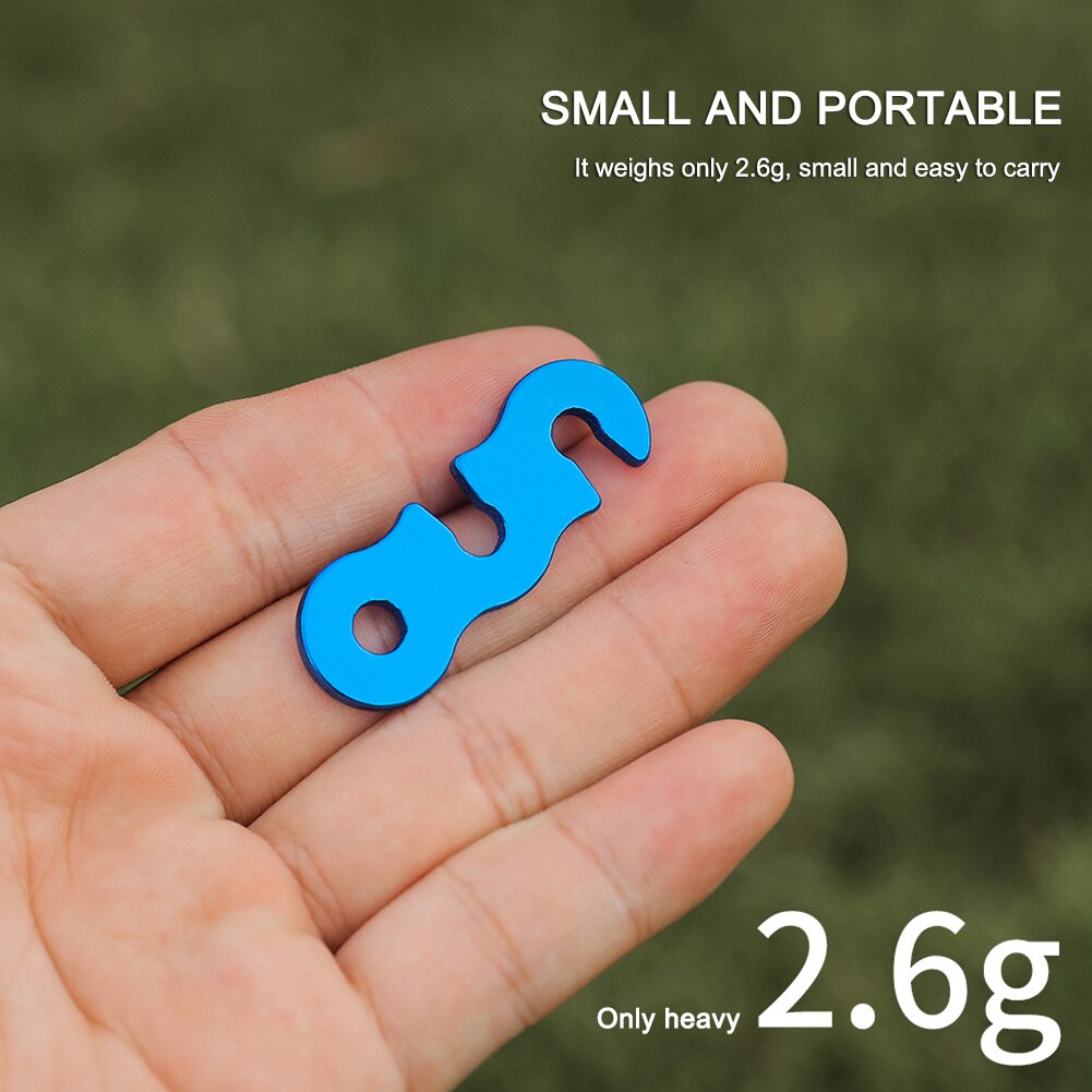 Cordon de corde de tente de Camping réglable, boucle Type S, tendeurs, Kit de fixation, accessoires de sécurité pour tentes de Camping en plein air, 10 pièces