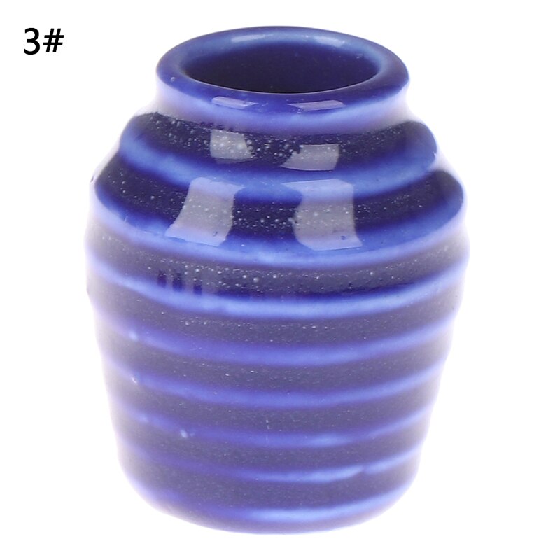 2.5 centimetri FAI DA TE Casa di Bambola Fatta A Mano Da Cucina in Ceramica Ornamento deco Vaso miniatura Casa Delle Bambole 1:12 mini Vaso di Ceramica: C