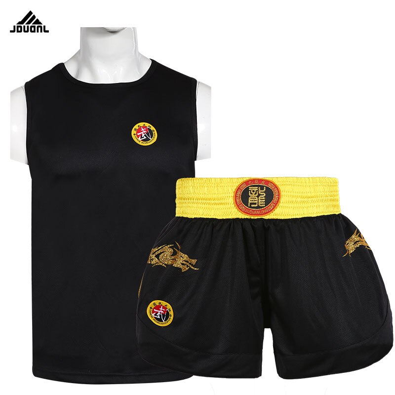 Mma muay thai boxningsshorts barn kvinna och man kickboxningsbyxor sanda wushu kungfu trunks boxningsdräkter