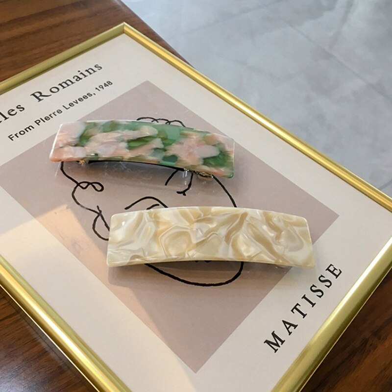 De francés mediano, horquilla Rectangular con Clip para el pelo, pasador, tocado con horquillas, accesorios, utensilios de estilismo para el cabello de belleza 1 pieza
