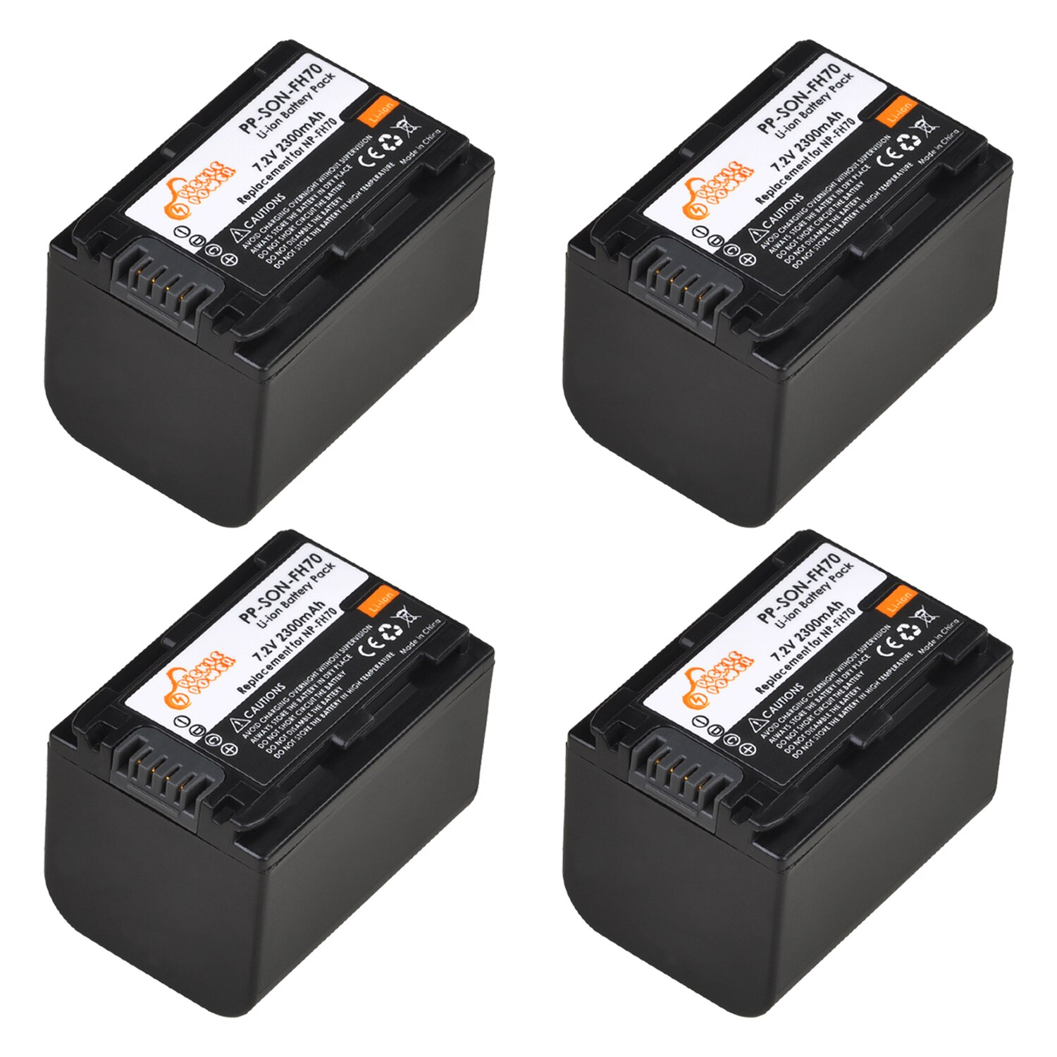 Batteria NPFH70 NP-FH70 + caricatore USB portato per Sony NP-FH30 NP-FH40 NP-FH60 NP-FH50 serie NP-FH70 HDR-XR: 4 batteria