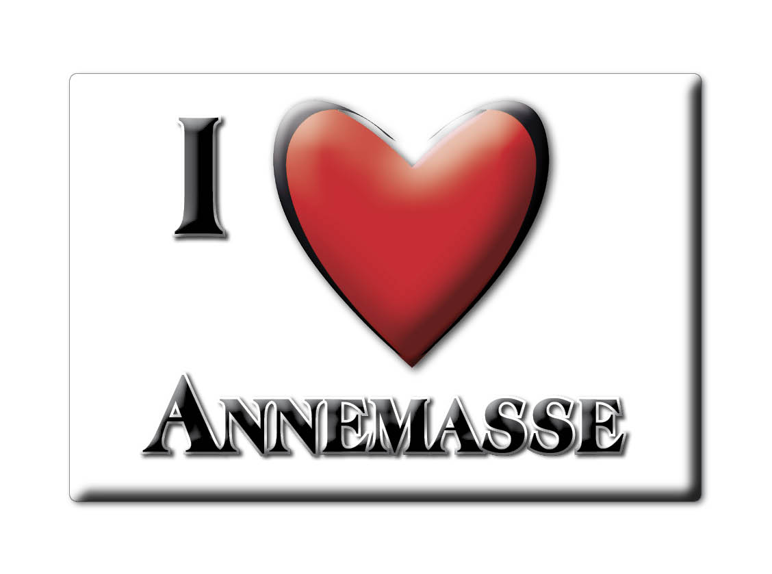 ANNEMASSE aimant lodestone ÎLE DE FRANCE (74) FRANCE frigo aimant SOUVENIR j'aime: NORMAL