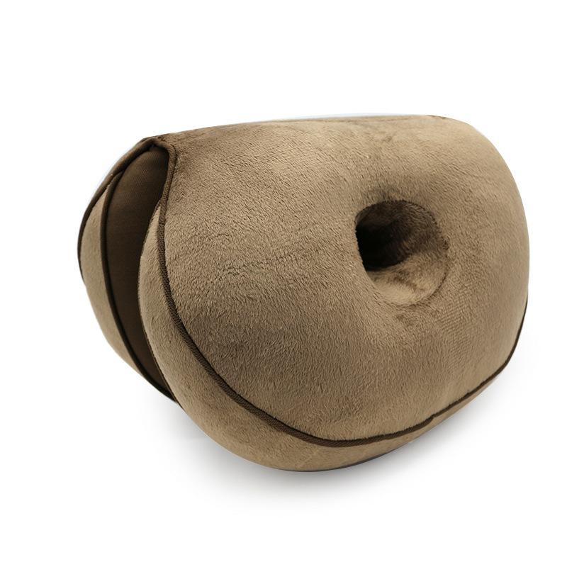 Vrouwelijke Dual Comfort Hip Orthopedische Kussen Draagbare Bil Kussen Opvouwbare Body Kussen Hip Lift Kussen Voor Stress: Brown