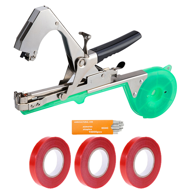 DTBD Labor-Saving Plant Tying Machine Set Hand Tying Binding Machine Minced Vegetable Flower Tapetool Tapener Garden Tools: Set 1