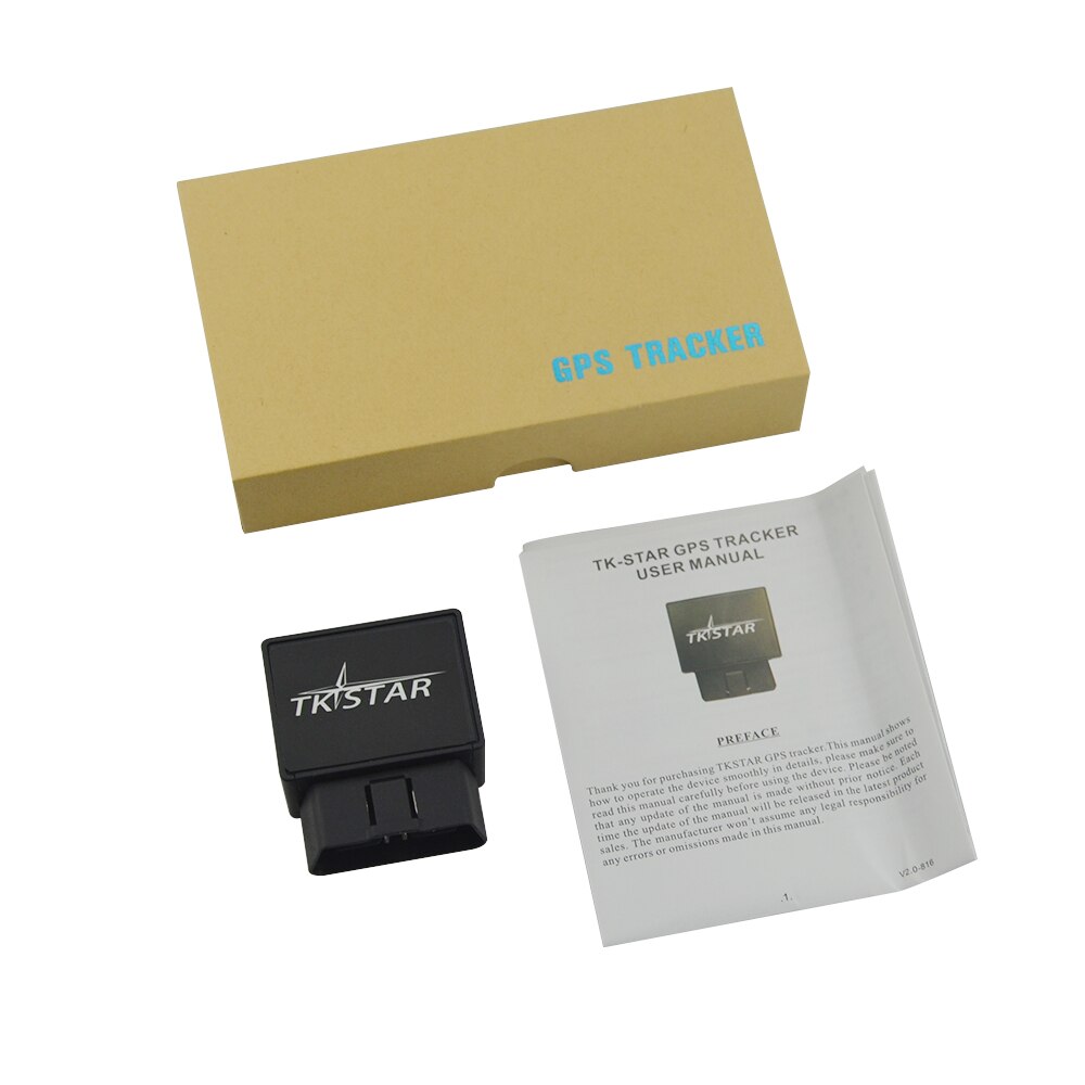 Tracking Device TK816 Interface For Vehicle GPS GPRS GSM Real Time Monitor Locator Over-speed Alarm With Free Platform: with box