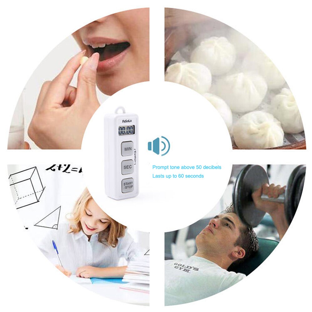 Digital Lcd Alarm Clock Kitchen Cooking Mini Timer Countdown Clock Siren Magnetic Tool Home Kitchen Baking Tool Timer