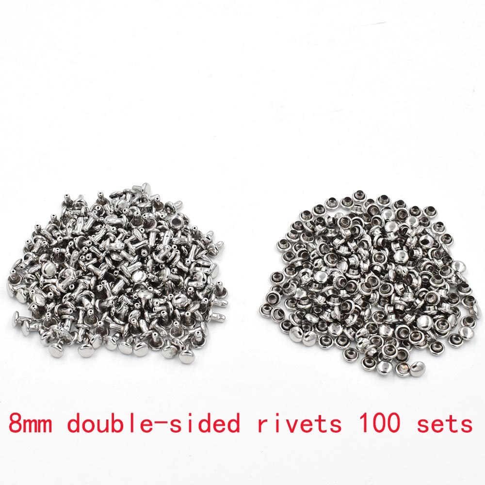 6-10 mm Rivet tools Metal rivet installation tools Snaps Mini installed mold Nail Box accessories: 8mm   100sets