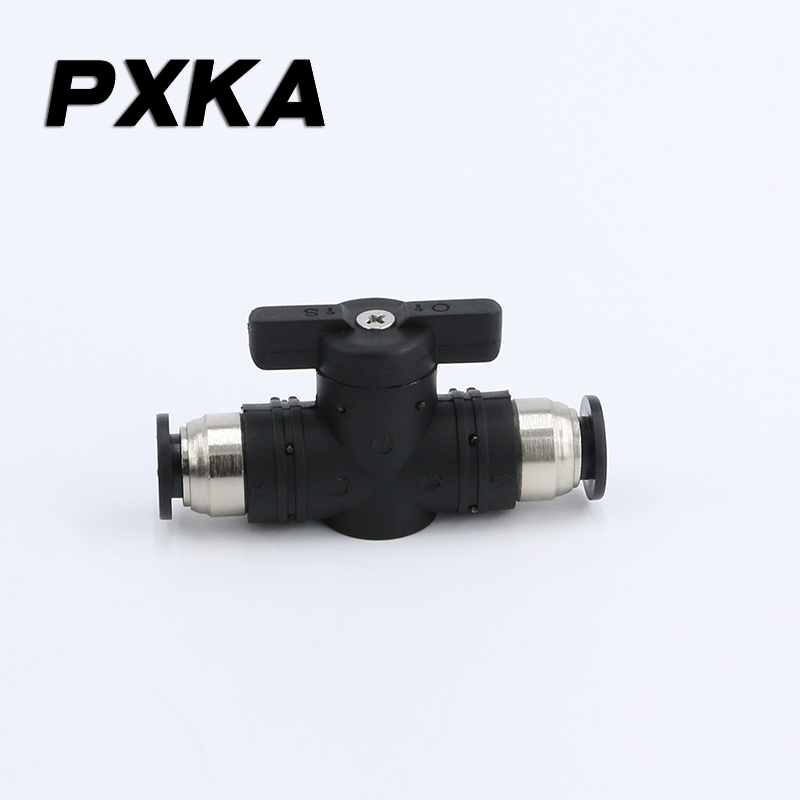 Pneumatisk forbindelse pu luftrør quick buc 8 hurtig interventionsventil 10mm manuel ventil rør slange skifte ventil